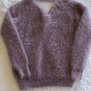 Light purple fluffy sweater!